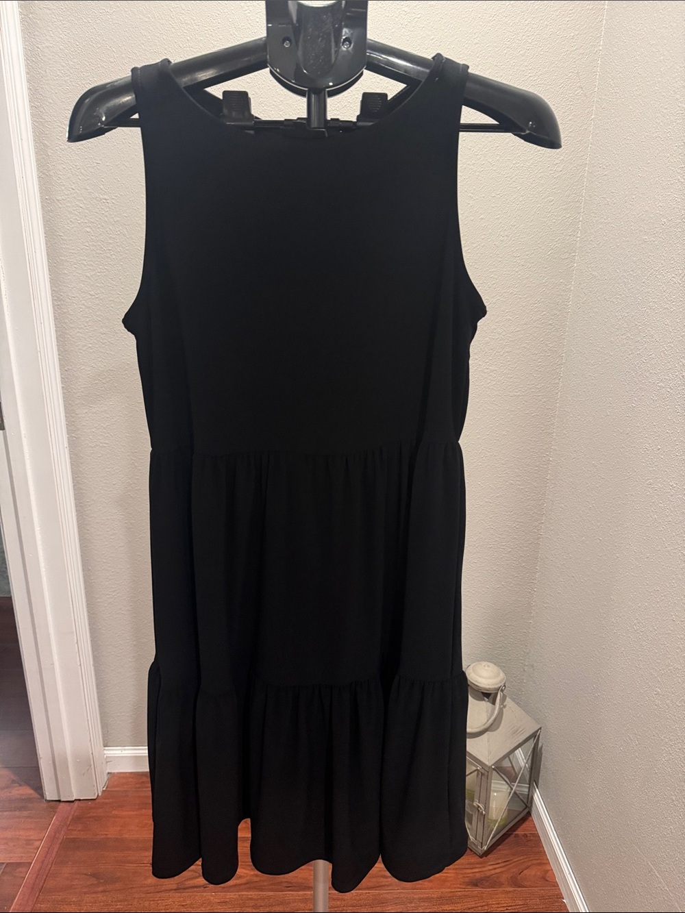 Nicole Miller Black Sleeveless Mini Dress